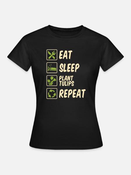 Tulpen Tulpen - Frauen T-Shirt - Schwarz