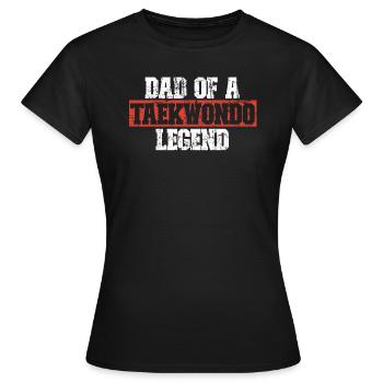 Taekwondo Père Taekwondo - T-shirt Femme - noir - Devant - AI Model Female 172 dark (172cm)