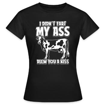 Élevage de vaches - T-shirt Femme - noir - Devant - AI Model Female 172 dark (172cm)