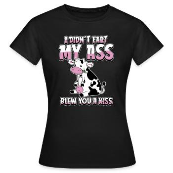 Élevage de vaches - T-shirt Femme - noir - Devant - AI Model Female 172 dark (172cm)