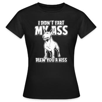 Bull terrier - T-shirt Femme - noir - Devant - AI Model Female 172 dark (172cm)