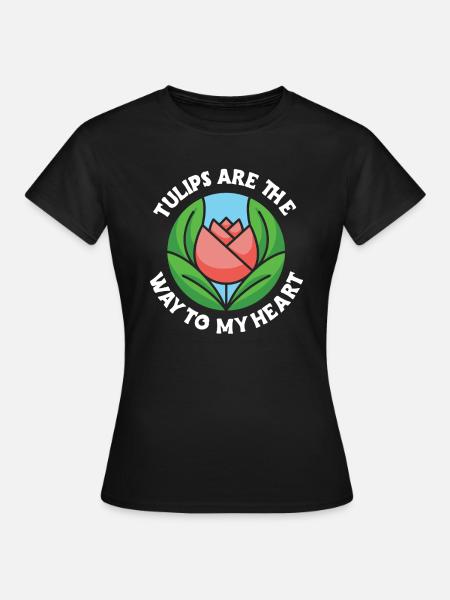 Tulpen Tulpen - Frauen T-Shirt - Schwarz