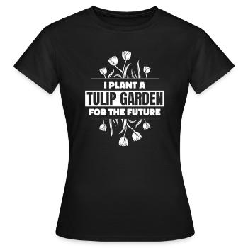 Tulpen Tulpen - Frauen T-Shirt - Schwarz - Vorne - AI Model Female 172 dark (172cm)
