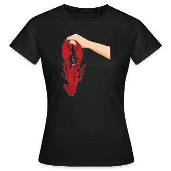 Hummer Lobster - Frauen T-Shirt - Schwarz - Vorne - AI Model Female 172 dark (172cm)