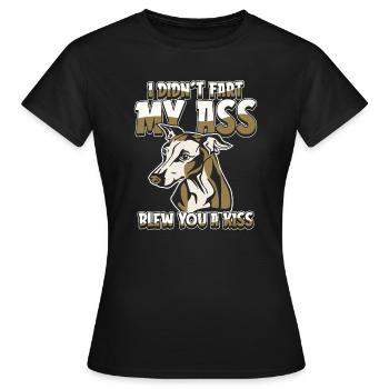 Greyhound Windhund - T-shirt Femme - noir - Devant - AI Model Female 172 dark (172cm)