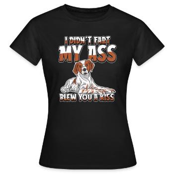 Épagneul de Bretagne - T-shirt Femme - noir - Devant - AI Model Female 172 dark (172cm)
