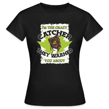 Receveur de balle molle - T-shirt Femme - noir - Devant - AI Model Female 172 dark (172cm)
