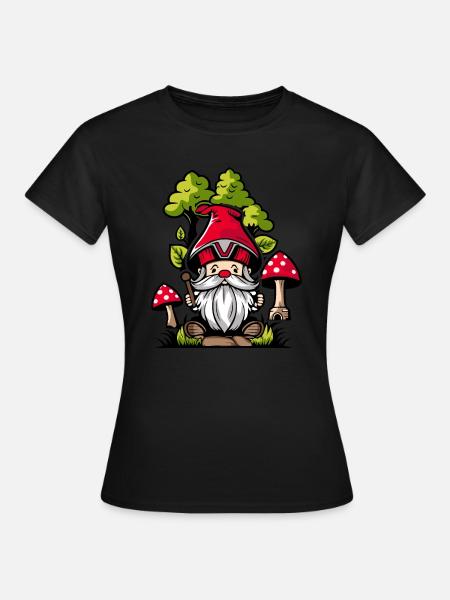 Cueilleurs de champignons Champignons Nain de champignons - T-shirt Femme - noir