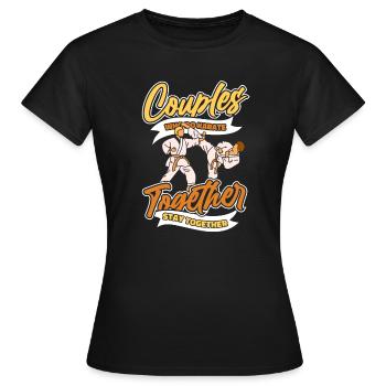 Karate pair - Women's T-Shirt - black - Front - AI Model Female 172 dark (172cm)
