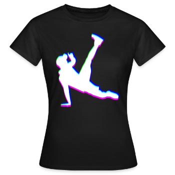 Trippy Breakdancer - Frauen T-Shirt - Schwarz - Vorne - AI Model Female 172 dark (172cm)