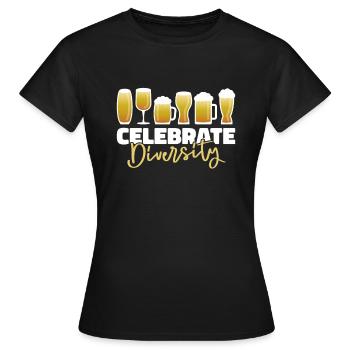 Bière artisanale Bière artisanale Bière drôle - T-shirt Femme - noir - Devant - AI Model Female 172 dark (172cm)
