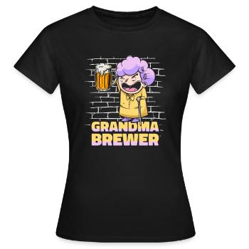 Bière artisanale Bière artisanale Mamie - T-shirt Femme - noir - Devant - AI Model Female 172 dark (172cm)