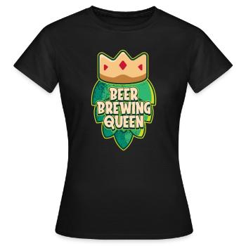 Bière artisanale Bière artisanale Reine de la bière - T-shirt Femme - noir - Devant - AI Model Female 172 dark (172cm)