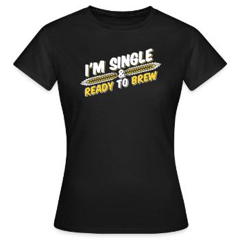 Craft Beer Bier Craftbier Gerste - Frauen T-Shirt - Schwarz - Vorne - AI Model Female 172 dark (172cm)
