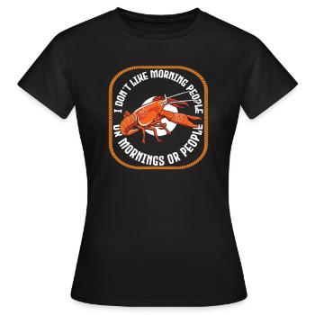 Homard Homard Drôle - T-shirt Femme - noir - Devant - AI Model Female 172 dark (172cm)