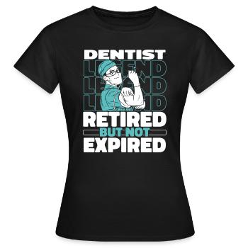 Zahnarzt Dentist Im Ruhestand - Frauen T-Shirt - Schwarz - Vorne - AI Model Female 172 dark (172cm)