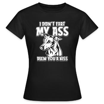 Greyhound Windhund - T-shirt Femme - noir - Devant - AI Model Female 172 dark (172cm)