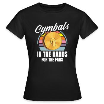 Fanfahrenzug Spielmannszug Becken - Frauen T-Shirt - Schwarz - Vorne - AI Model Female 172 dark (172cm)
