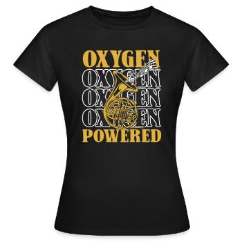 Fanfarenzug Tuba Sauerstoff - Frauen T-Shirt - Schwarz - Vorne - AI Model Female 172 dark (172cm)
