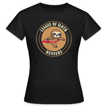 Paresseux drôle de paresseux courant - T-shirt Femme - noir - Devant - AI Model Female 172 dark (172cm)