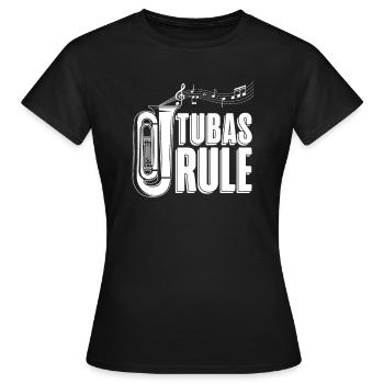 Fanfarenzug Tuba Regel - Frauen T-Shirt - Schwarz - Vorne - AI Model Female 172 dark (172cm)