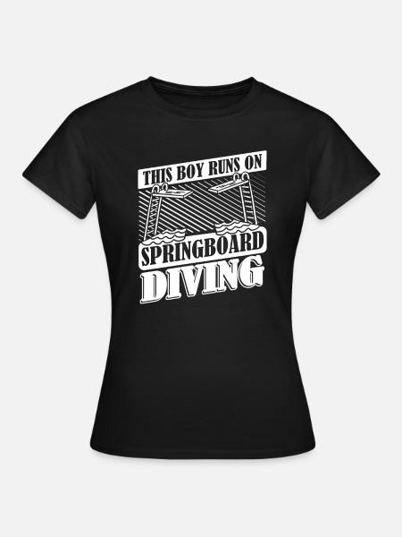 Turmspringen Turmspringer Junge - Frauen T-Shirt - Schwarz
