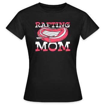 Rafting Wildwasser Rafting - Frauen T-Shirt - Schwarz - Vorne - AI Model Female 172 dark (172cm)