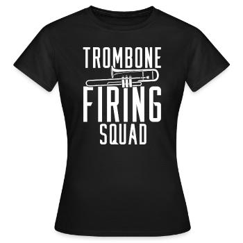 fanfare, trombone, escouade, fanfare, trombone - T-shirt Femme - noir - Devant - AI Model Female 172 dark (172cm)
