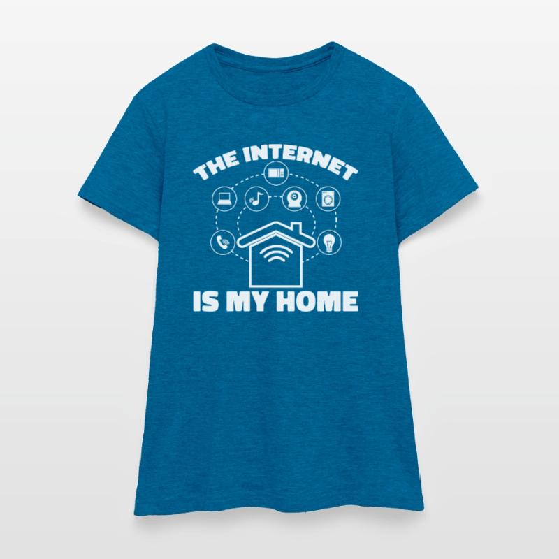 Web Entwickler Webdeveloper Internet Frauen T-Shirt