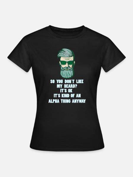 Bart Vollbart - Frauen T-Shirt - Schwarz