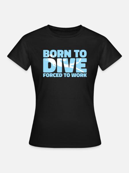 Duiken Duiker Grappig Commercieel Duiken - Vrouwen T-shirt - zwart