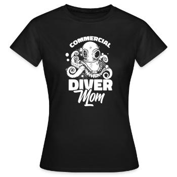 Diving Divers Commercial Diving - Women's T-Shirt - black - Front - AI Model Female 172 dark (172cm)