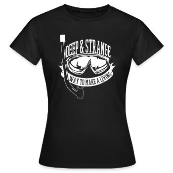 Diving Divers Commercial Diving - Women's T-Shirt - black - Front - AI Model Female 172 dark (172cm)