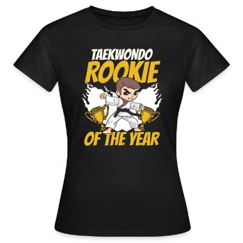 Taekwondo Anfänger - Frauen T-Shirt - Schwarz - Vorne - AI Model Female 172 dark (172cm)