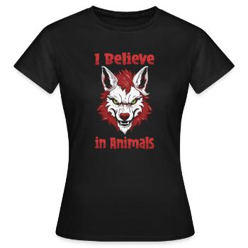 Furry Fandom Fursuits Cool - Women's T-Shirt - black - Front - AI Model Female 172 dark (172cm)