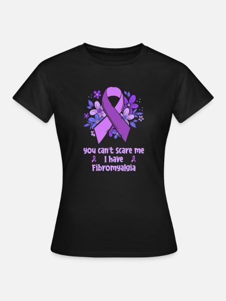 Fleur de rhumatisme de fibromyalgie - T-shirt Femme - noir