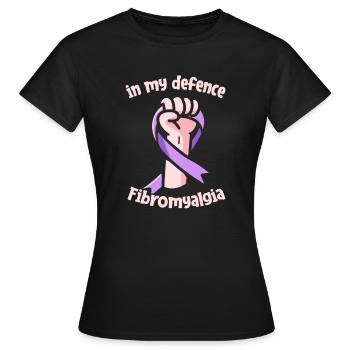 Fibromyalgie Rheuma Niedlich - Frauen T-Shirt - Schwarz - Vorne - AI Model Female 172 dark (172cm)