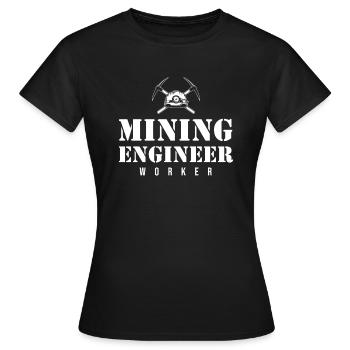 Ingénieur Ingénieur des mines - T-shirt Femme - noir - Devant - AI Model Female 172 dark (172cm)