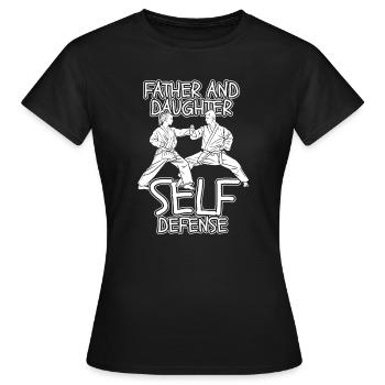 Taekwondo Taekwondo Vater - Frauen T-Shirt - Schwarz - Vorne - AI Model Female 172 dark (172cm)
