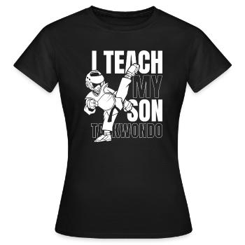 Taekwondo Taekwondo Vater - Frauen T-Shirt - Schwarz - Vorne - AI Model Female 172 dark (172cm)
