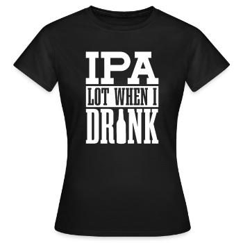 Bière artisanale Bière artisanale Bière drôle - T-shirt Femme - noir - Devant - AI Model Female 172 dark (172cm)