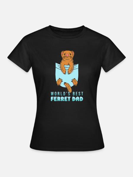 Frettchen Iltis Niedlich - Frauen T-Shirt - Schwarz