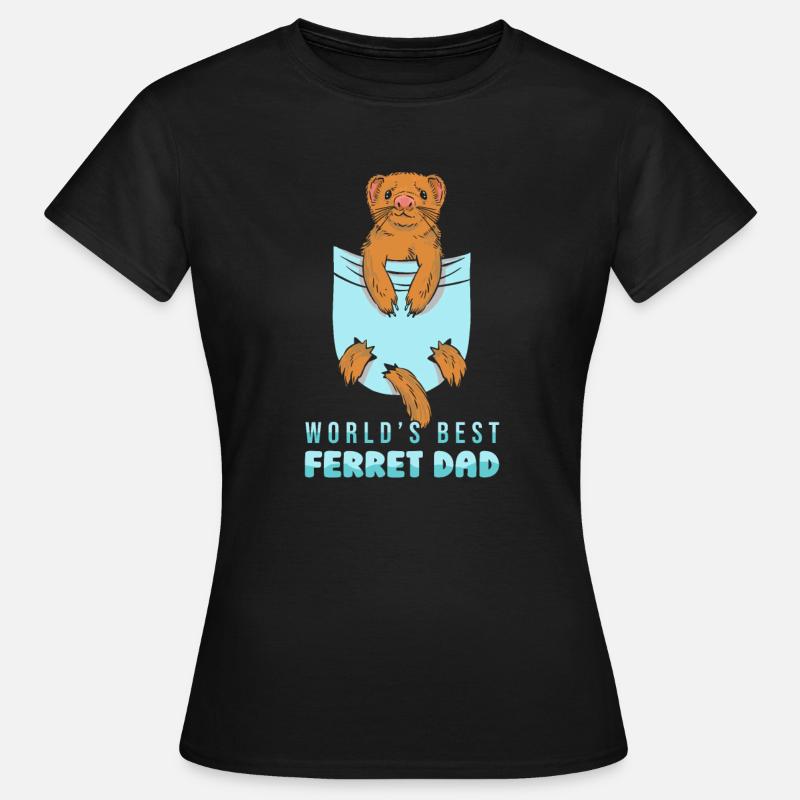 Fret bunzing schattig - Vrouwen T-shirt - zwart