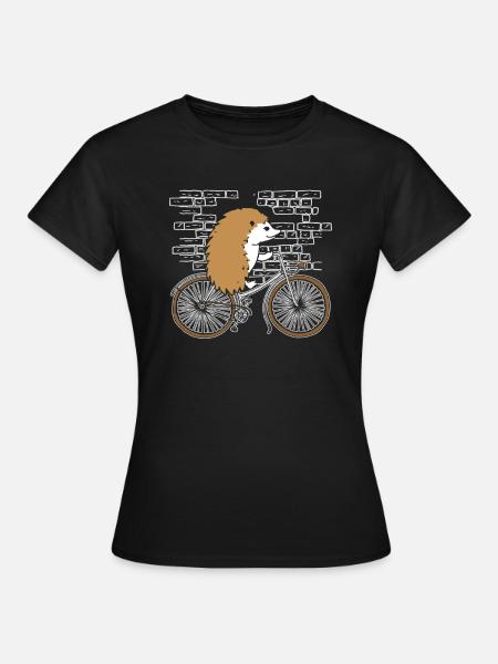 Hérisson mignon - T-shirt Femme - noir