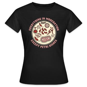 Biologiste biologiste Witzig - T-shirt Femme - noir - Devant - AI Model Female 172 dark (172cm)