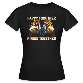 Mines d’or Mines d’or Mines d’or Mines d’or froides - T-shirt Femme - noir - Devant - AI Model Female 172 dark (172cm)