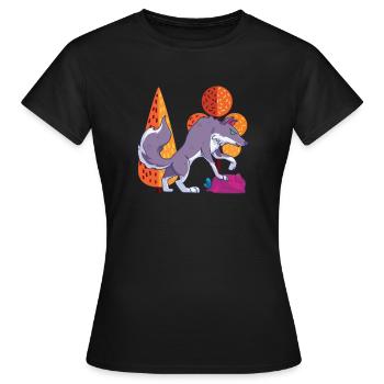 Wolf Großartig - Frauen T-Shirt - Schwarz - Vorne - AI Model Female 172 dark (172cm)