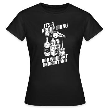 Whisky Whiskey - T-shirt Femme - noir - Devant - AI Model Female 172 dark (172cm)