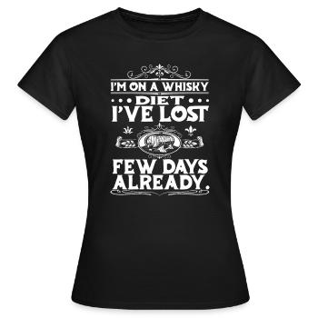 Whisky Whiskey - T-shirt Femme - noir - Devant - AI Model Female 172 dark (172cm)