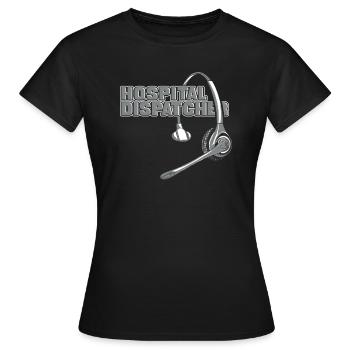 Notruf Leitstelle Einsatzzentrale Cool - Frauen T-Shirt - Schwarz - Vorne - AI Model Female 172 dark (172cm)